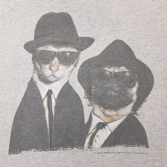 Vintage TAKKODA PETS ROCK Tee Shirt Extra Large US XL Blues Brothers Cat Dog - Picture 5 of 12